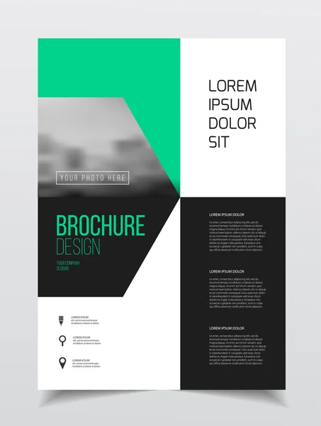 Conception de brochure d'entreprise — Image vectorielle