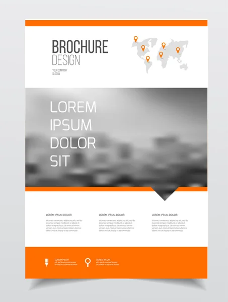 Conception de brochure d'entreprise — Image vectorielle