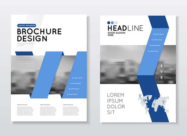 Obchodní brožura design — Stockový vektor