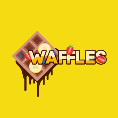 meyve tatlı waffle