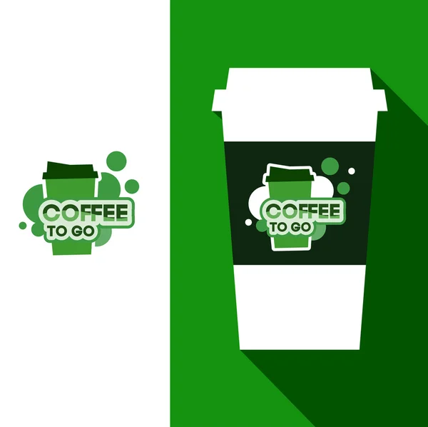 Design café tasse logo — Image vectorielle
