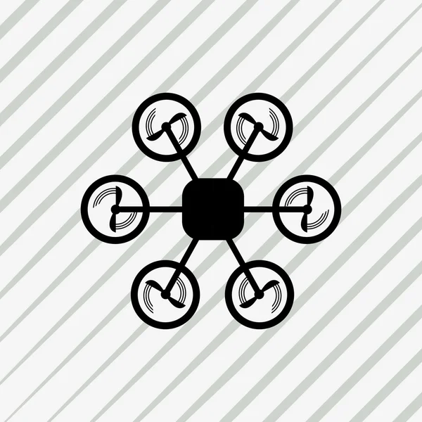 Εικονίδιο κηφήνας ή Quadrocopter — Διανυσματικό Αρχείο