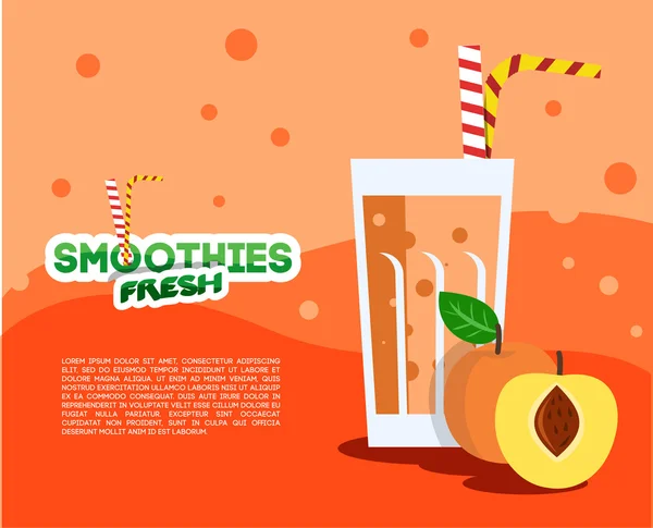 Menu Smoothie segar. - Stok Vektor