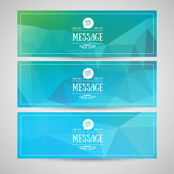 Blurred banners set templates — Stock Vector