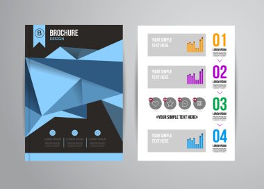 Geometrik arka plan infographics ile