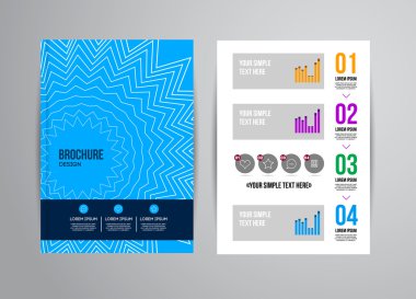 Geometrik arka plan infographics ile