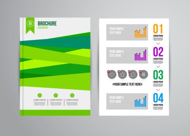 Geometrik arka plan infographics ile