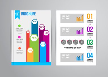 Geometrik arka plan infographics ile