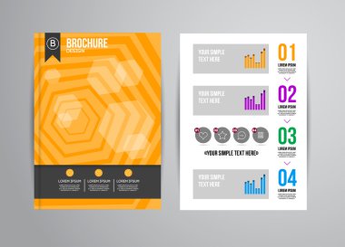 Geometrik arka plan infographics ile