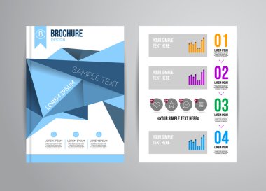 Geometrik arka plan infographics ile