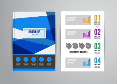 Geometrik arka plan infographics ile