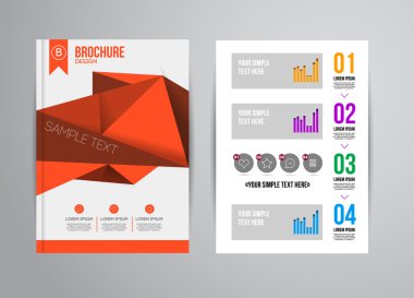 Geometrik arka plan infographics ile