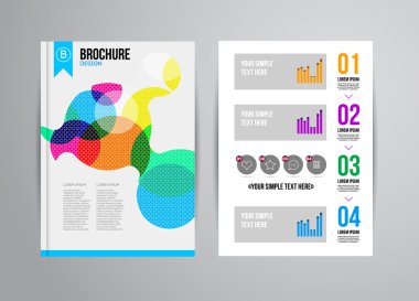 Geometrik arka plan infographics ile