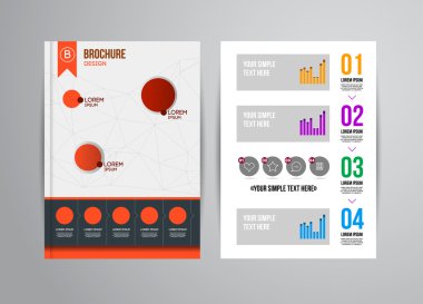 Geometrik arka plan infographics ile