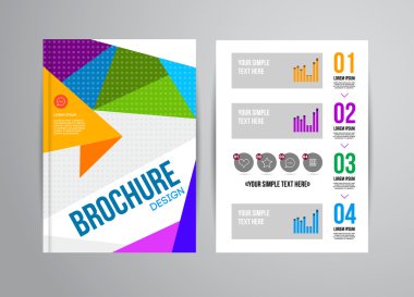 Geometrik arka plan infographics ile