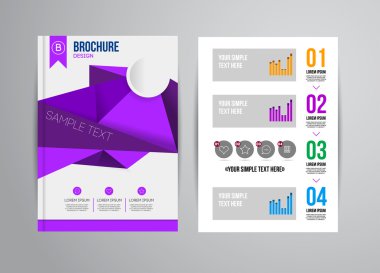 Geometrik arka plan infographics ile