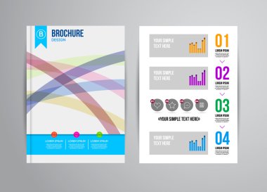 Geometrik arka plan infographics ile