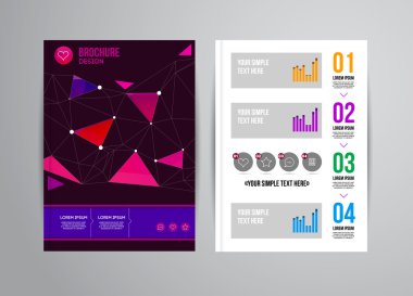 Geometrik arka plan infographics ile