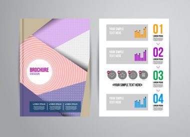 Geometrik arka plan infographics ile