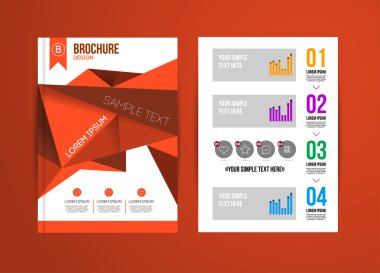 Geometrik arka plan infographics ile
