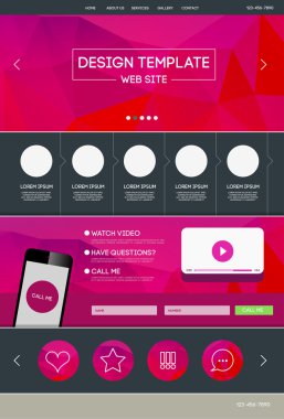 Web sayfası düzeni ile arka plan bulanık açılış.