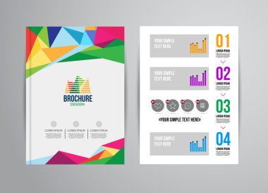 Geometrik arka plan infographics ile