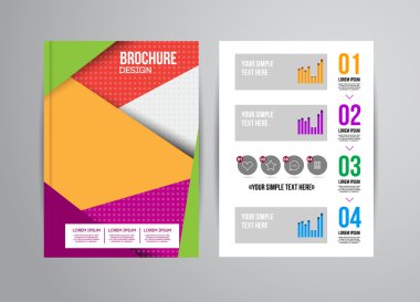 Geometrik arka plan infographics ile