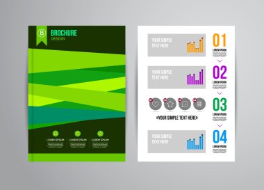 Geometrik arka plan infographics ile