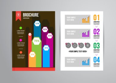 Geometrik arka plan infographics ile