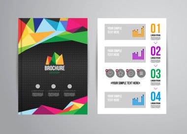 Geometrik arka plan infographics ile