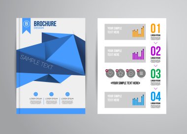 Geometrik arka plan infographics ile