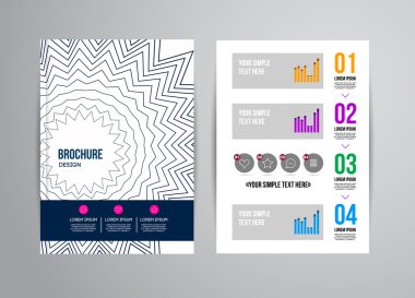 Geometrik arka plan infographics ile
