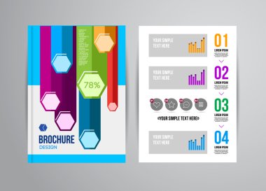 Geometrik arka plan infographics ile