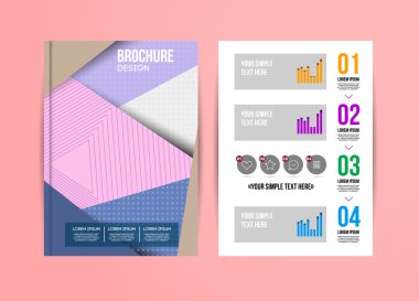 Geometrik arka plan infographics ile