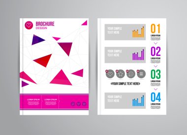 Geometrik arka plan infographics ile