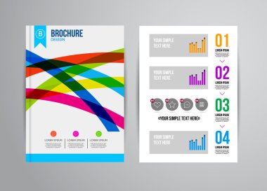 Geometrik arka plan infographics ile