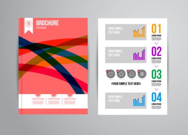 Geometrik arka plan infographics ile