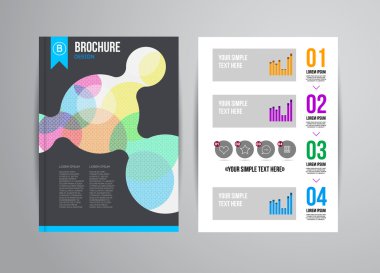 Geometrik arka plan infographics ile