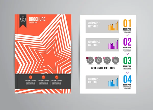 Résumé Fond géométrique avec infographies — Image vectorielle