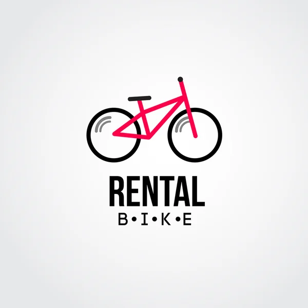 Trendy düz Bisiklet logosu — Stok Vektör