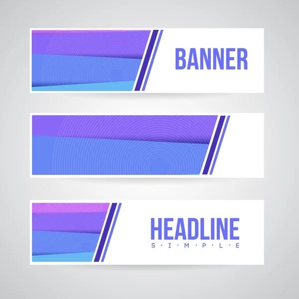 Banner design template for web or print — Stock Vector