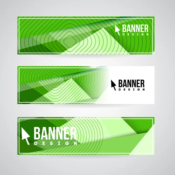 Banner design template for web or print — Stock Vector