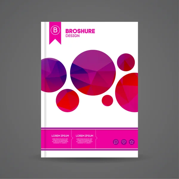 Brochure modello di design per le imprese — Vettoriale Stock