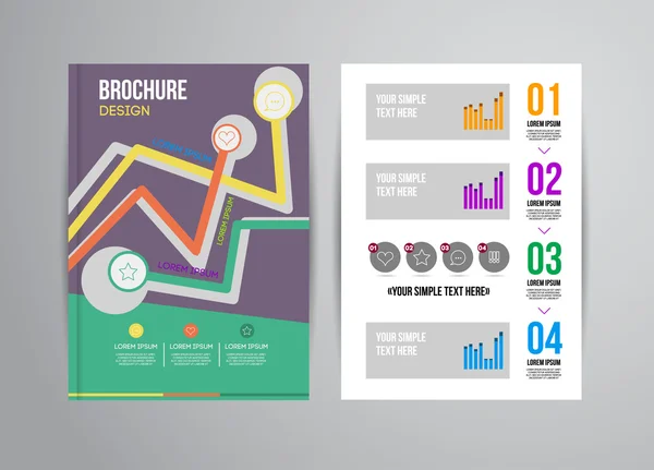 Contexto geométrico abstrato com infográficos —  Vetores de Stock