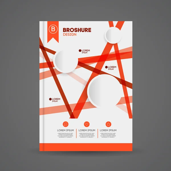 Brochure modello di design per le imprese — Vettoriale Stock