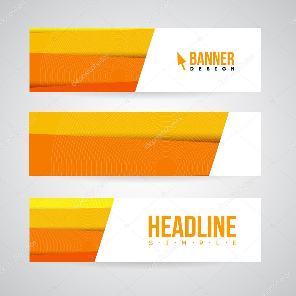 Banner design template for web or print