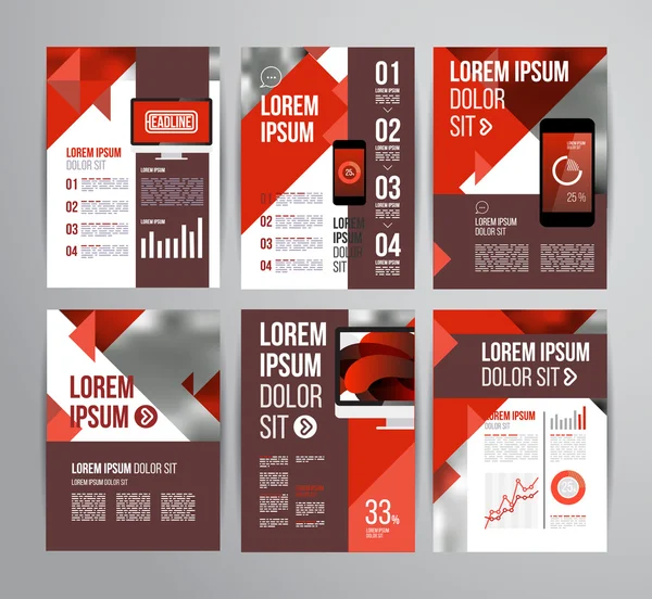 Brochure ontwerp sjabloon — Stockvector