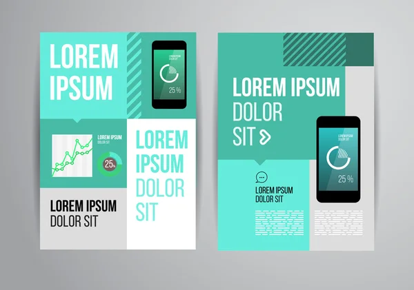 Brochure ontwerp sjabloon — Stockvector