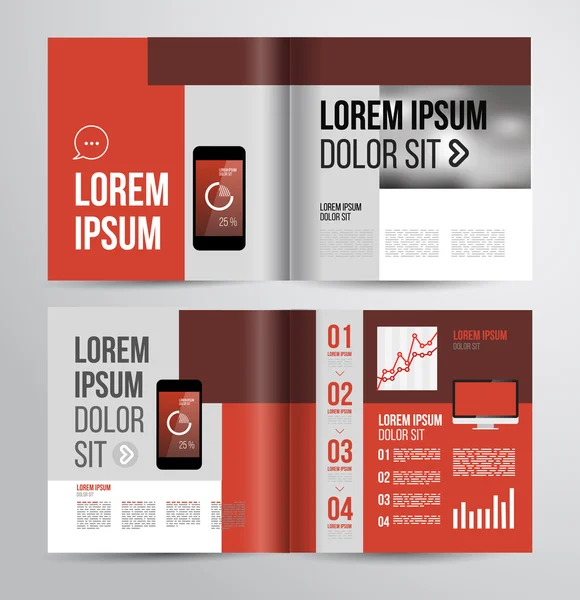 Brochure design template — Stock Vector