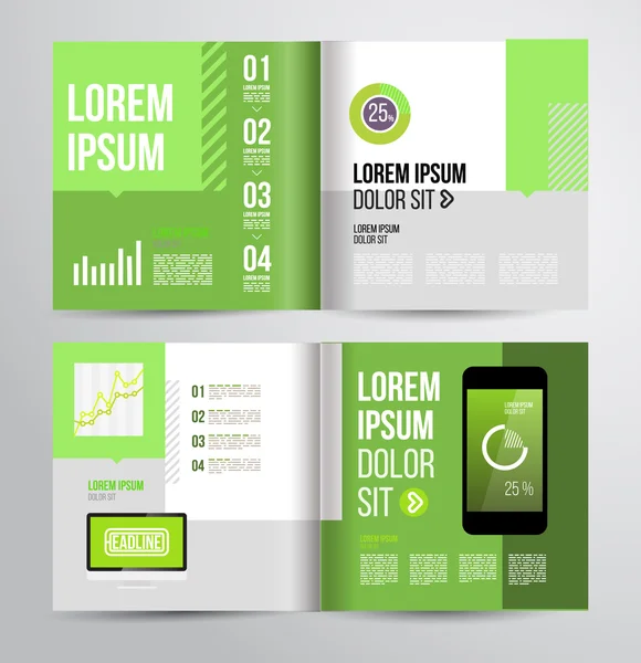 Brochure ontwerp sjabloon — Stockvector